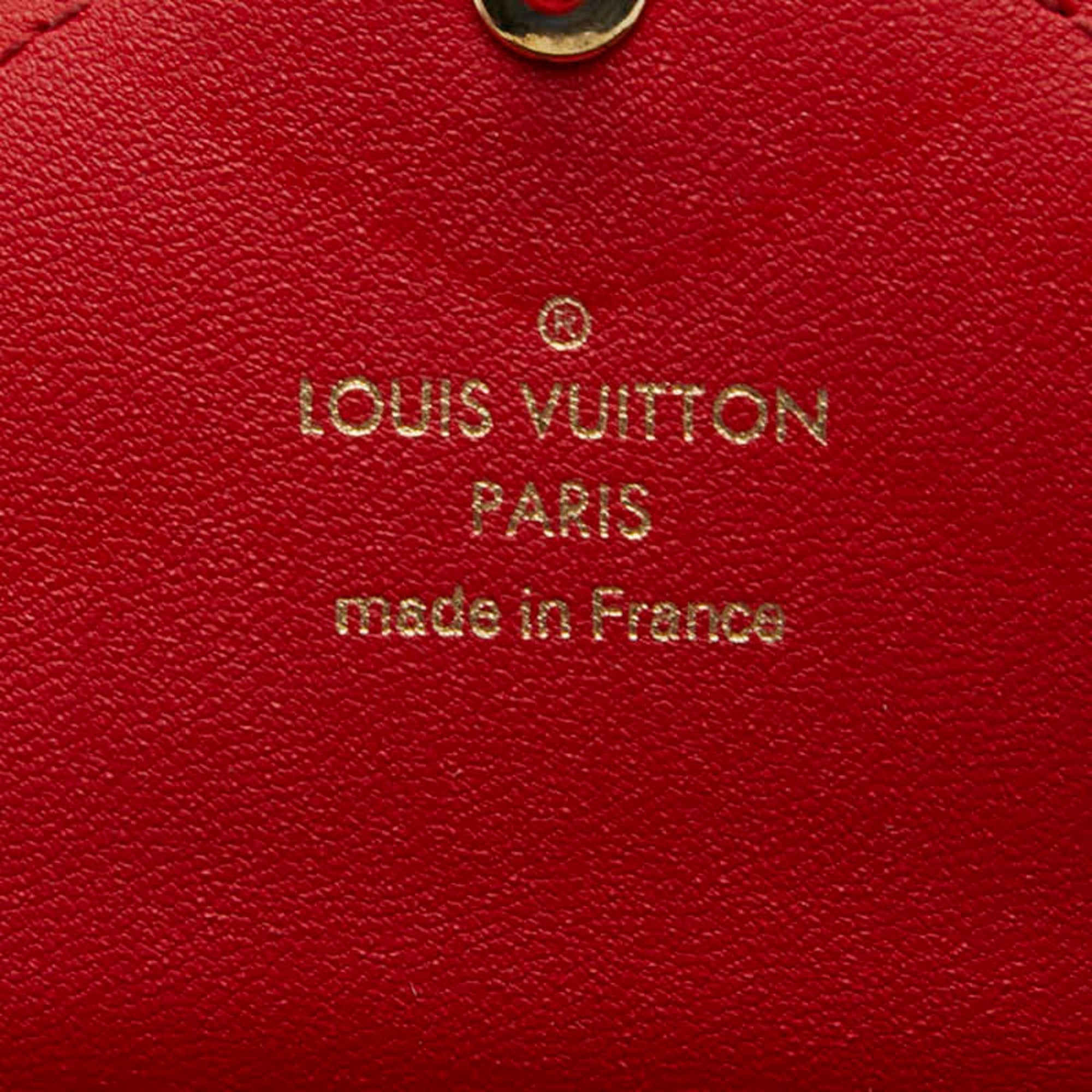 Louis Vuitton Monogram Brown Red Color Pvc Leather Pochette (Pre-Owned)