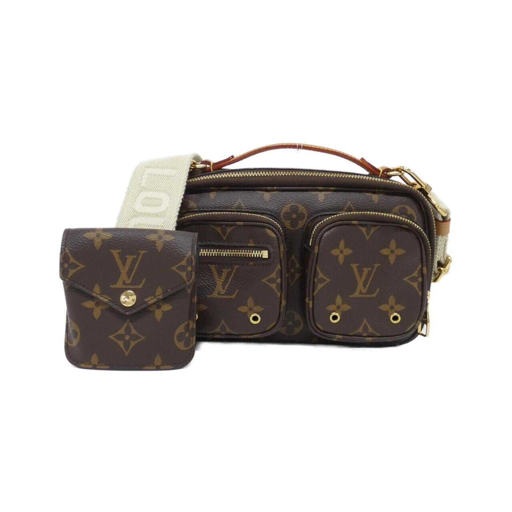 Louis Vuitton Marron Coated Canvas Shoulder Bag (Pre-Owned)