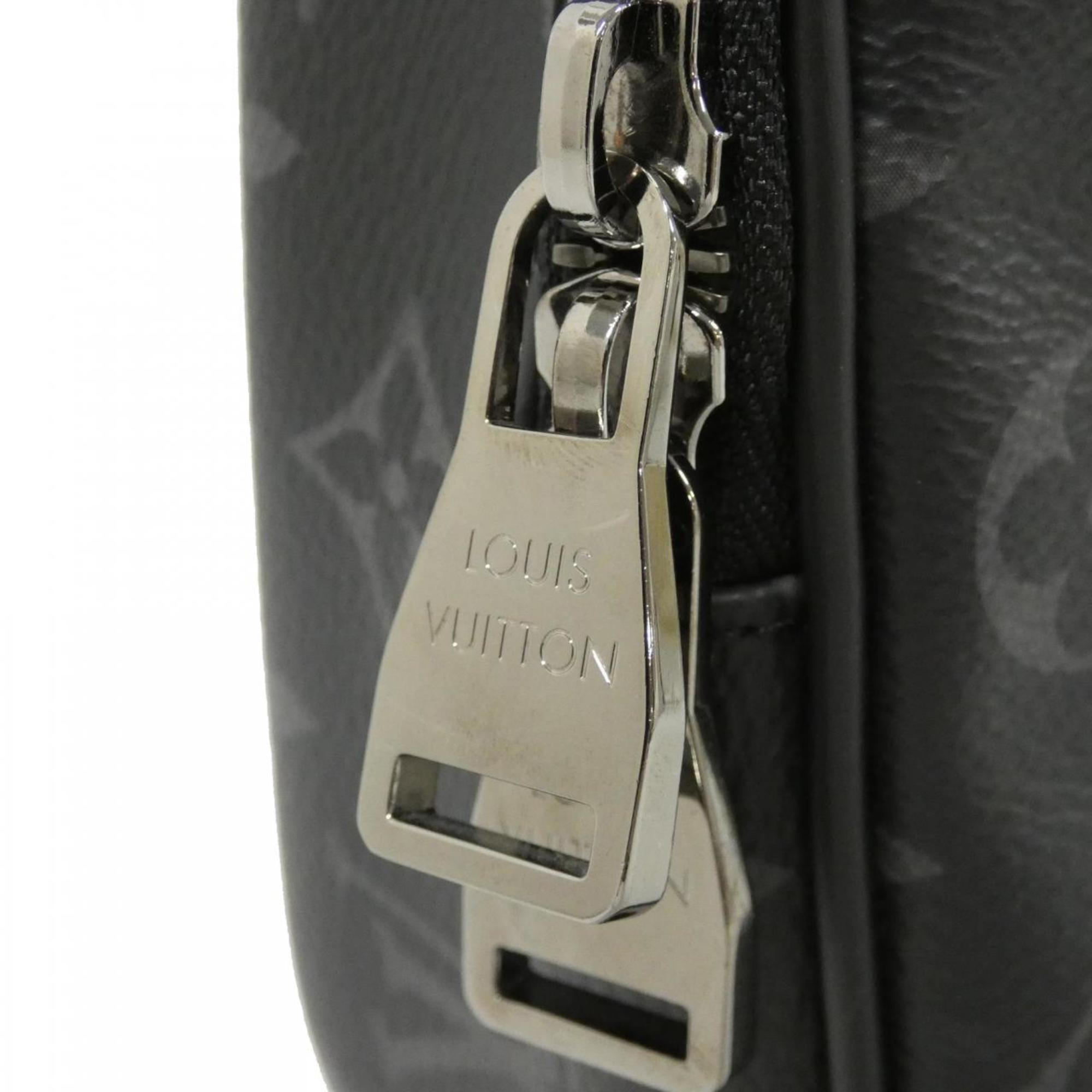 Louis Vuitton Black Coated Canvas Shoulder Bag (Pre-Owned)