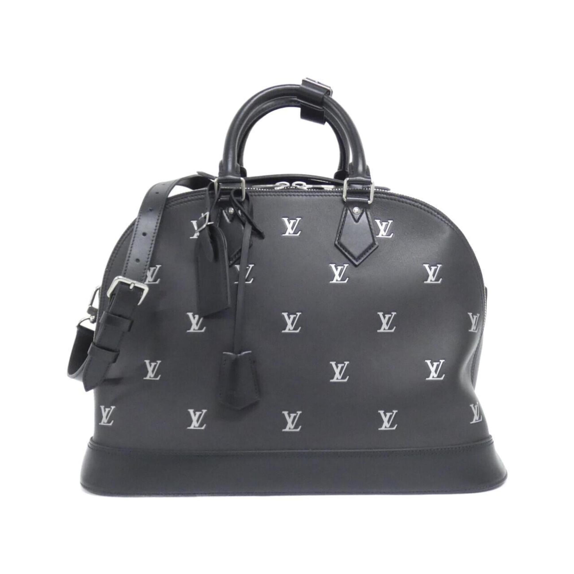 Louis Vuitton Black Leather Handbag (Pre-Owned)