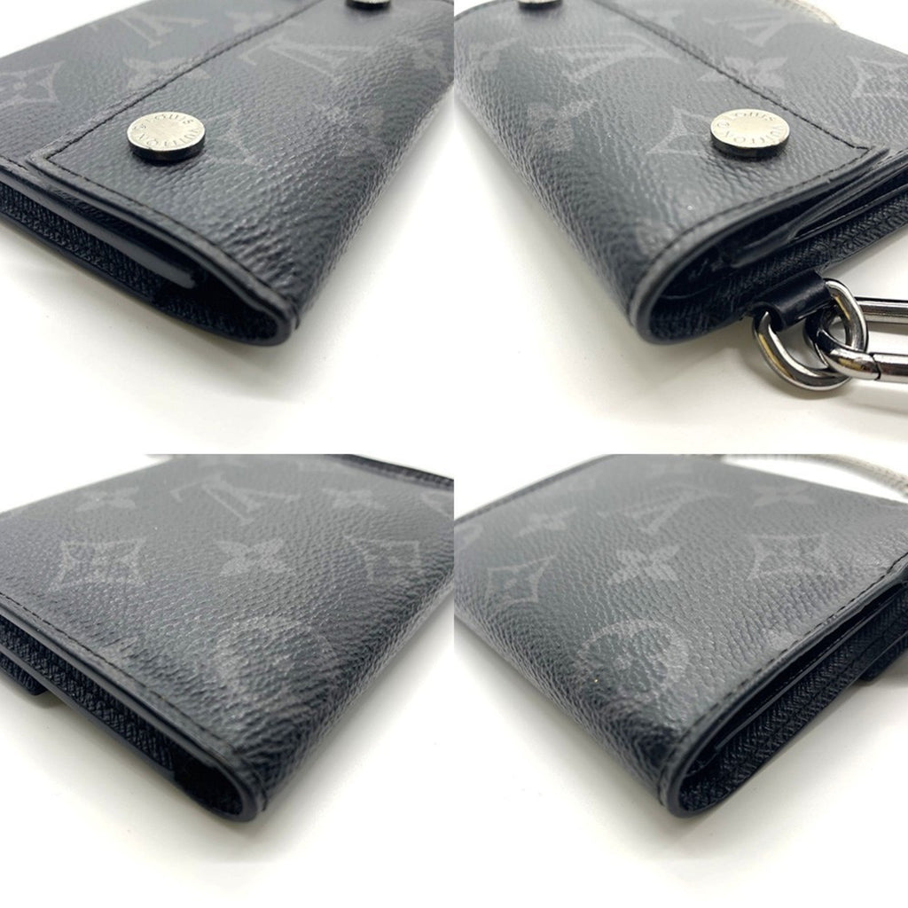 Louis Vuitton Monogram Eclipse Monogram Eclipse Monogram Eclipse Wallet (Tri-Fold) (Pre-Owned)