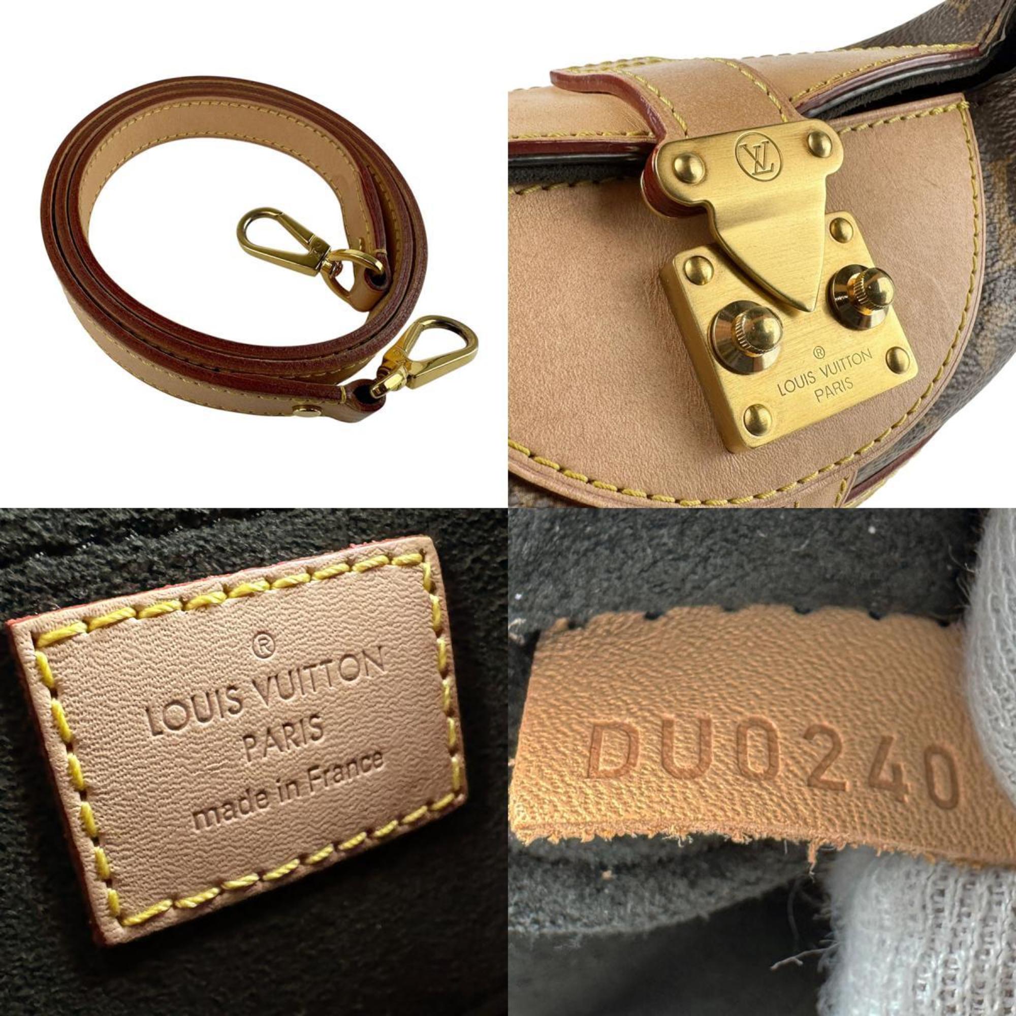 Louis Vuitton Brown Monogram Canvas Handbag Shoulder Bag (Pre-Owned)