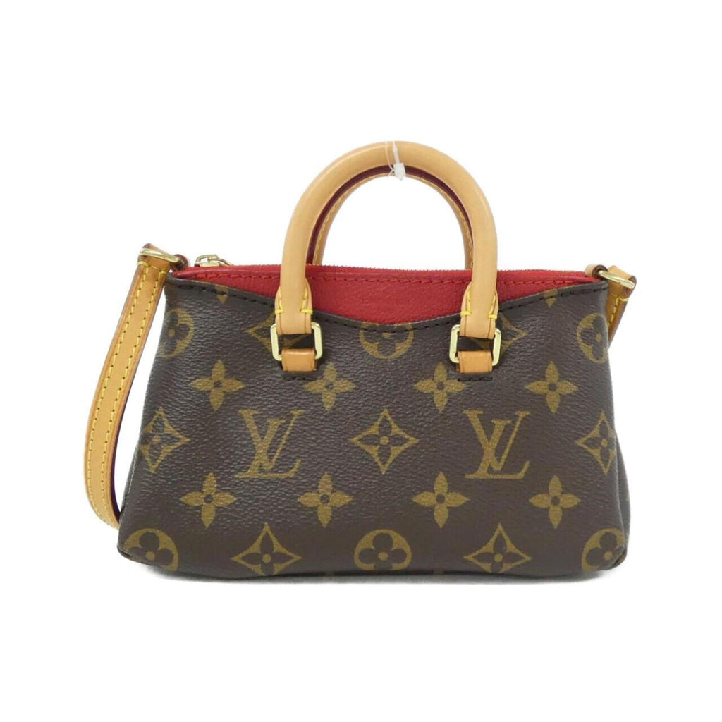 Louis Vuitton Monogram Cerise Marron Coated Canvas Leather Handbag (Pre-Owned)