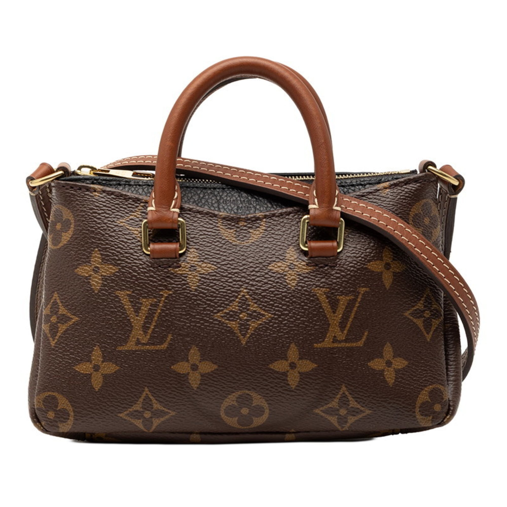 Louis Vuitton Brown Monogram Noir Monogram Handbag Shoulder Bag (Pre-Owned)
