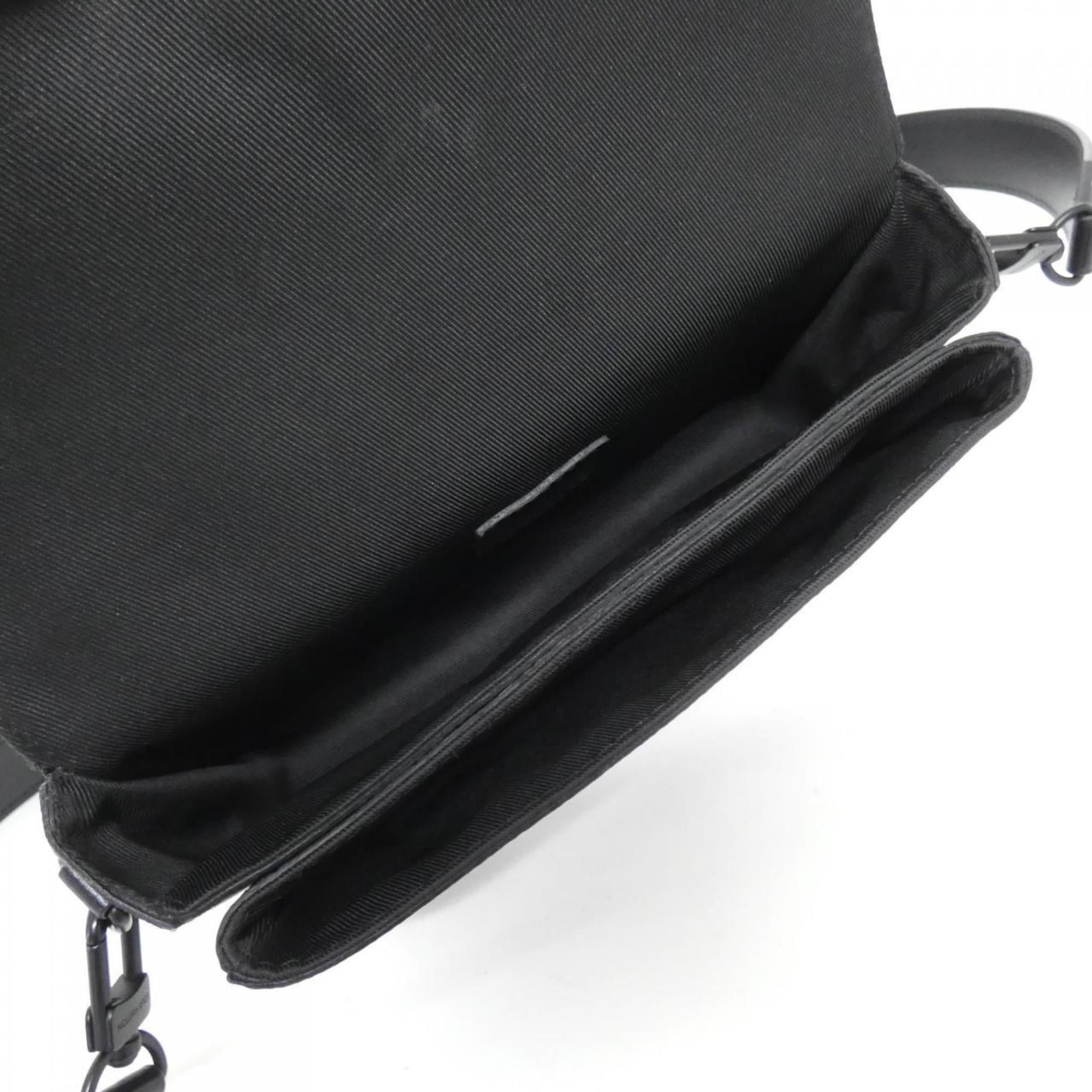 Louis Vuitton Black Coated Canvas Shoulder Bag (Pre-Owned)