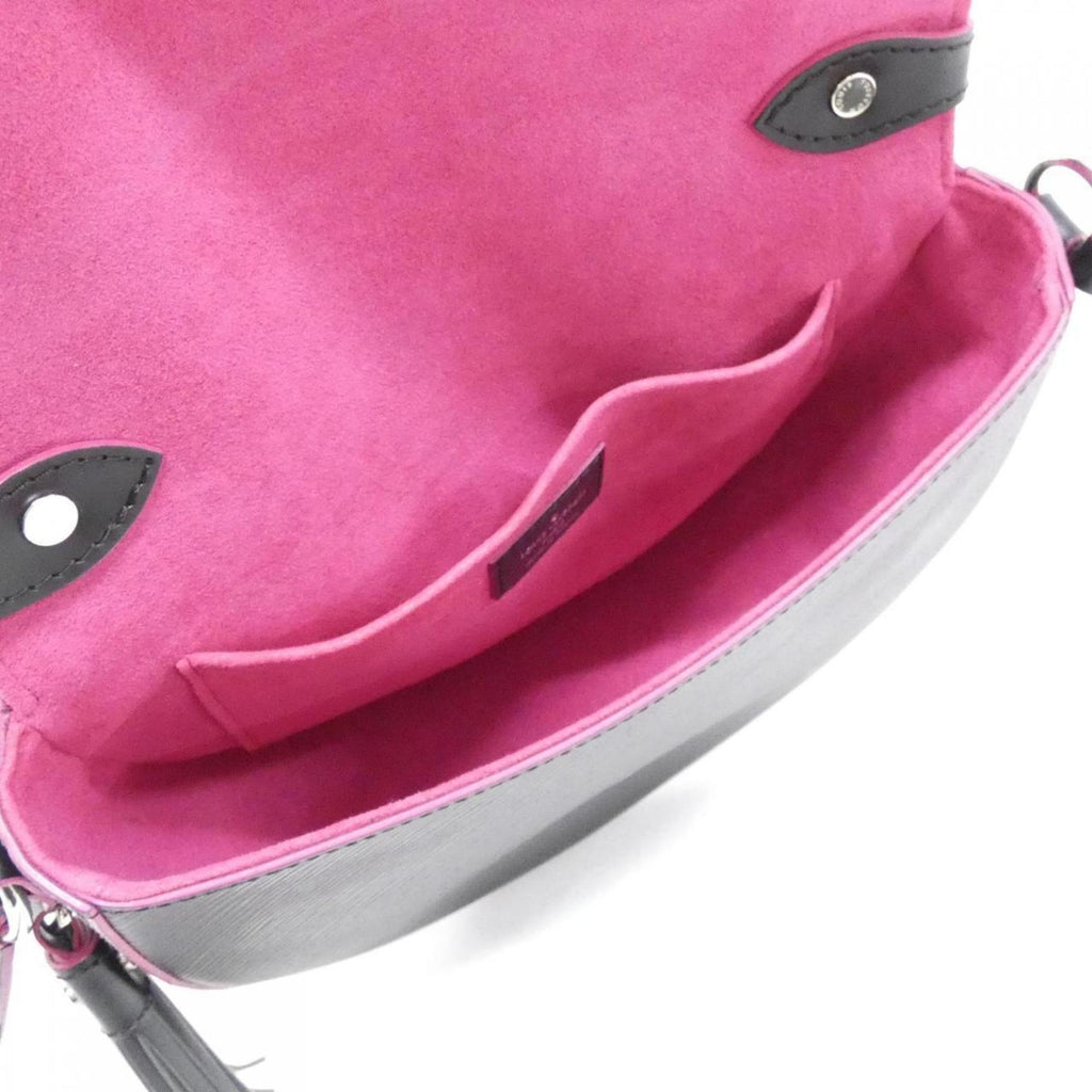Louis Vuitton Black Hot Pink Leather Shoulder Bag (Pre-Owned)