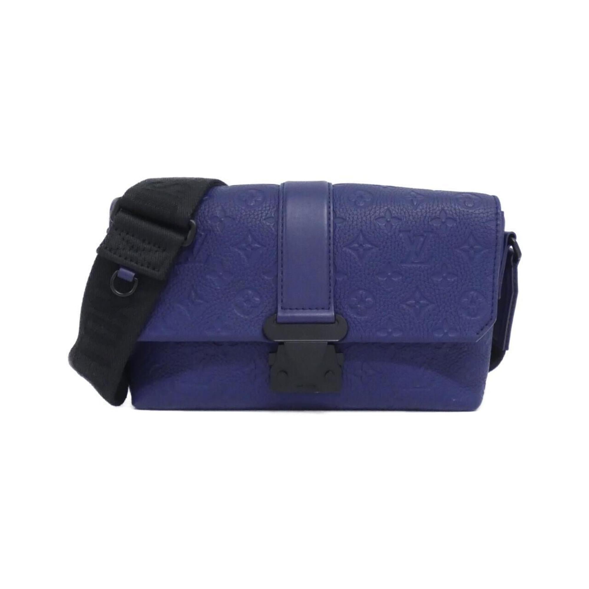 Louis Vuitton Taurillon Blue Nuit Leather Shoulder Bag (Pre-Owned)