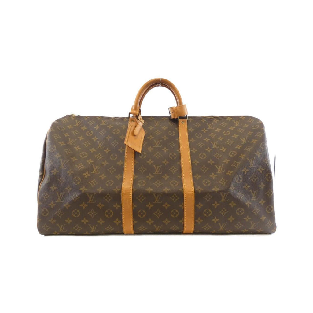Louis Vuitton Monogram Marron Coated Canvas Boston Bag (Pre-Owned)