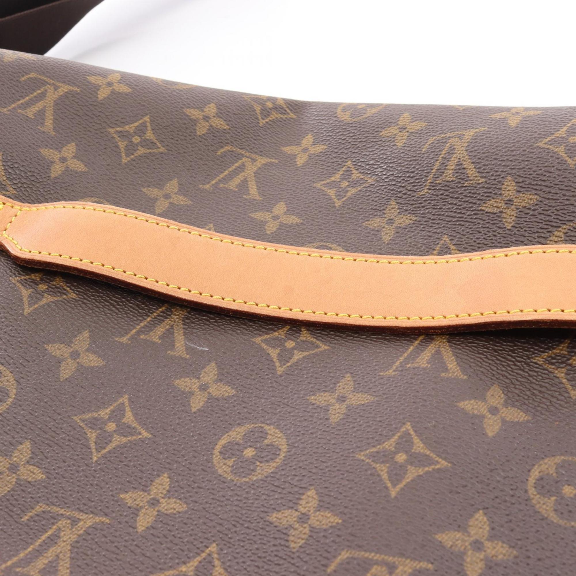 Louis Vuitton Brown Coated Canvas Leather Shoulder Bag (Pre-Owned)