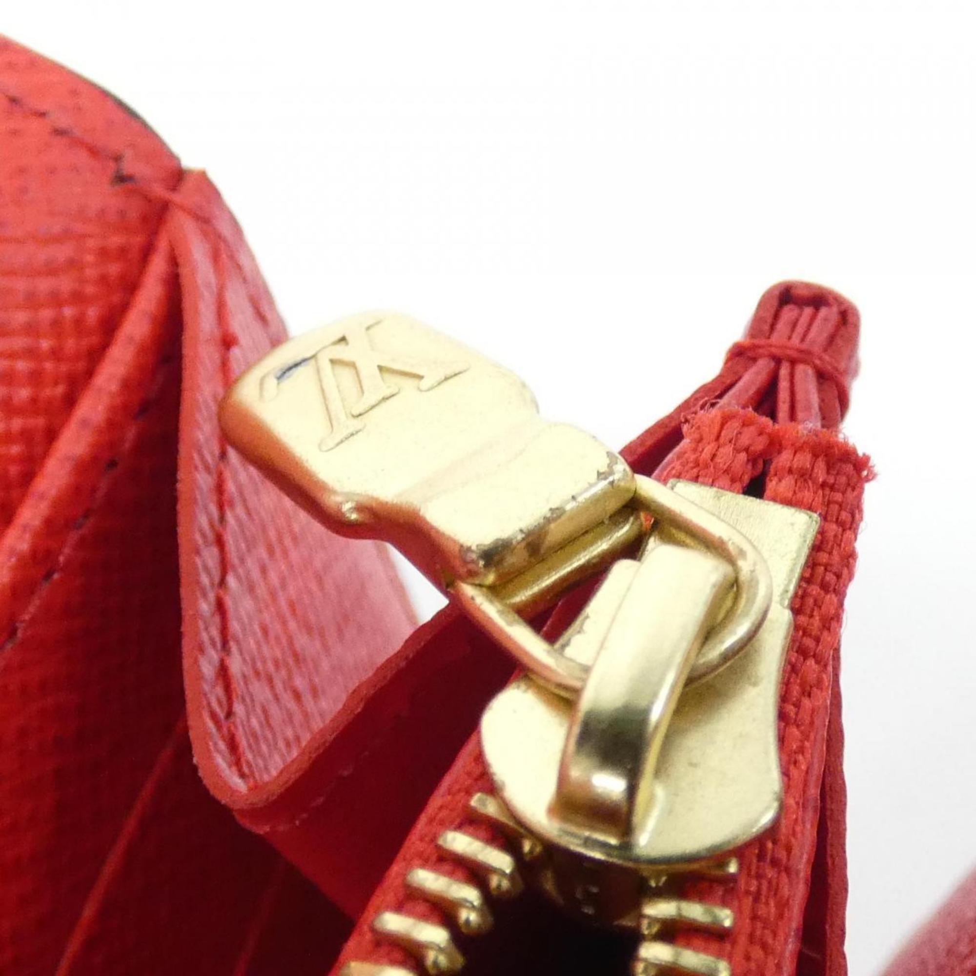 Louis Vuitton Marron Coated Canvas Long Wallet (Bi-Fold) (Pre-Owned)