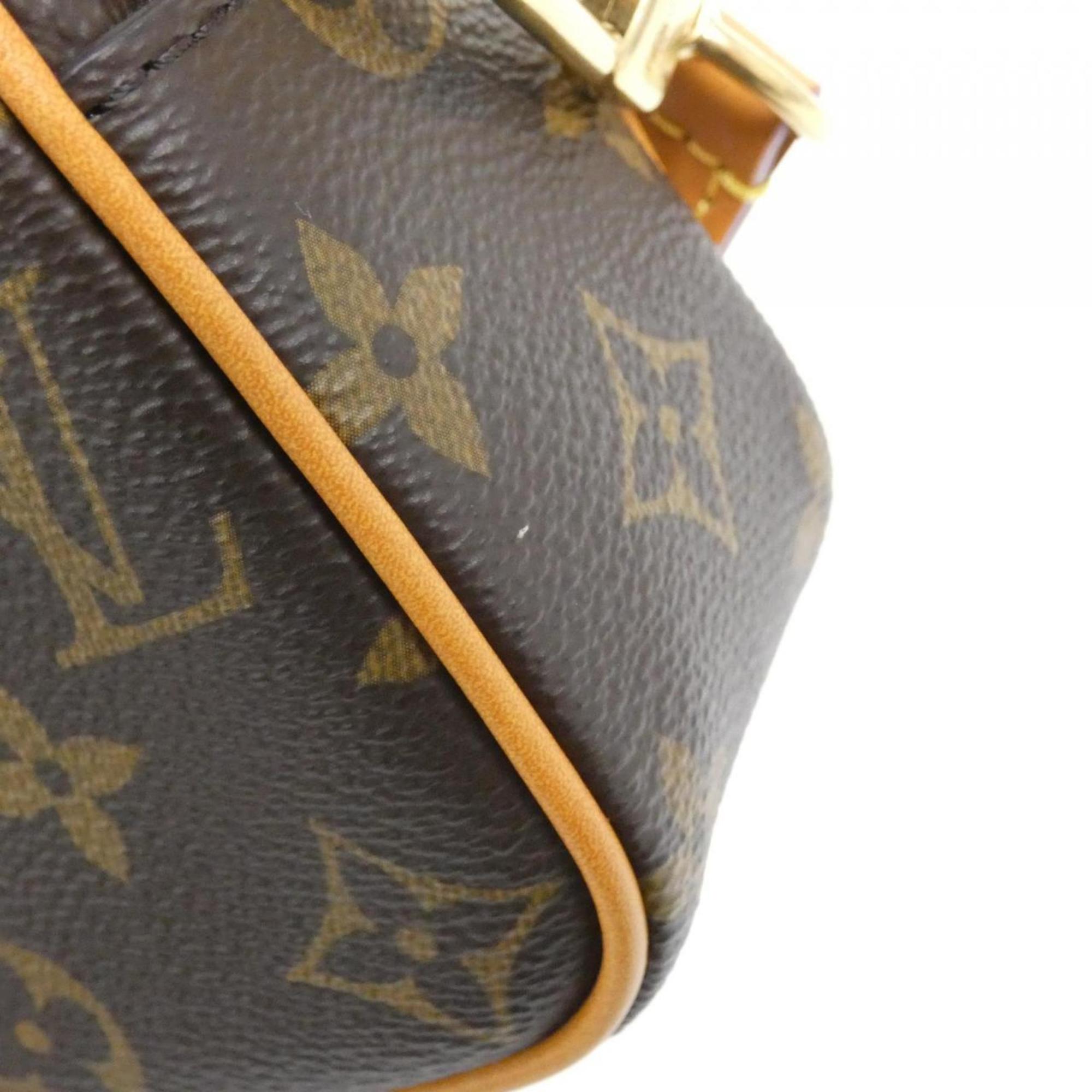 Louis Vuitton Marron Coated Canvas Shoulder Bag (Pre-Owned)