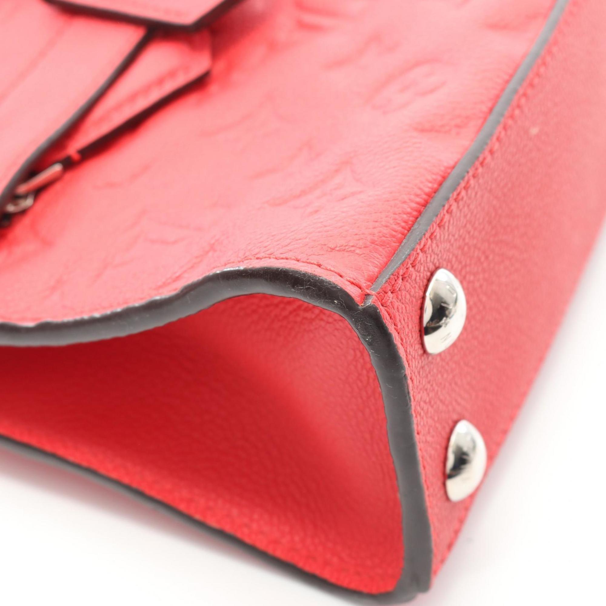 Louis Vuitton Red Color Monogram Empreinte Handbag (Pre-Owned)