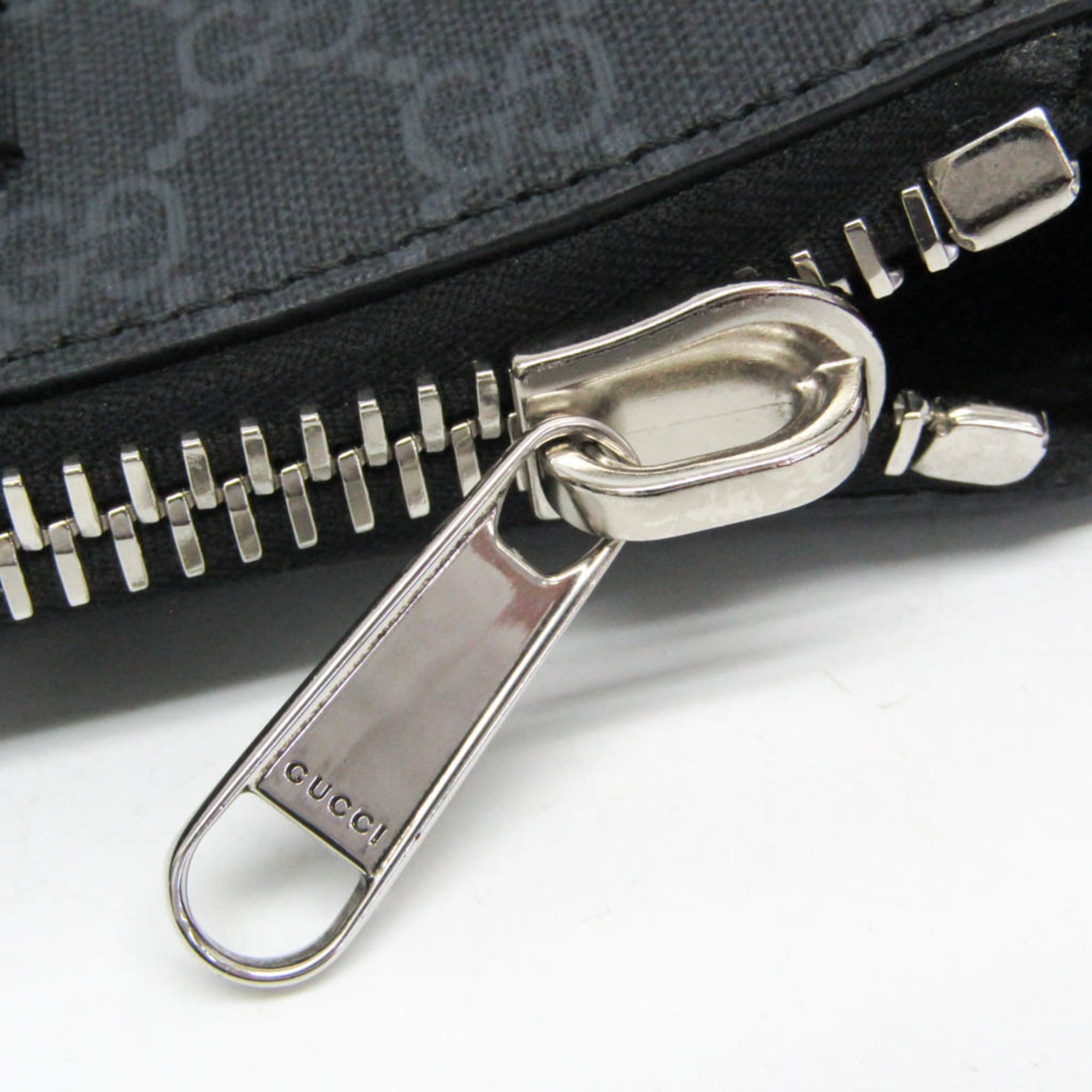 Web Strap Front Zip Messenger Bag GG Coated Canvas Small