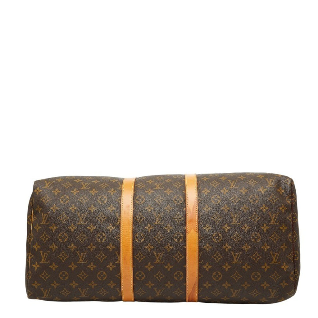 Louis Vuitton Brown Pvc Leather Boston Bag (Pre-Owned)