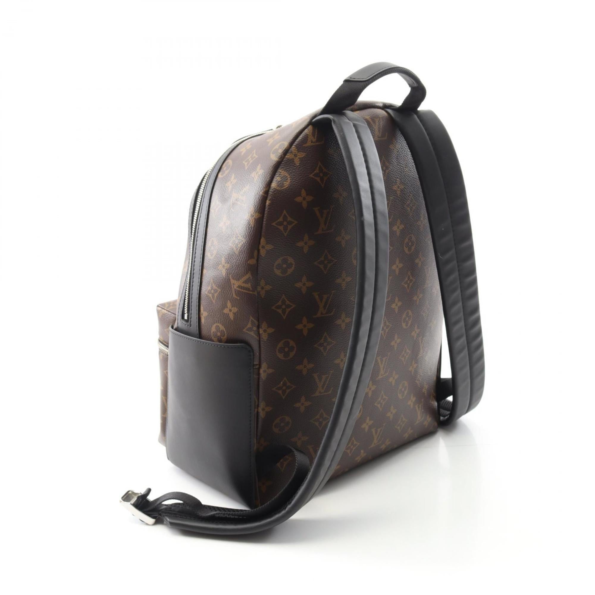 Louis Vuitton Monogram Macassar Black Brown Monogram Macassar Coated Canvas Backpack (Pre-Owned)