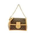 Louis Vuitton Marron Coated Canvas Shoulder Bag (Pre-Owned)