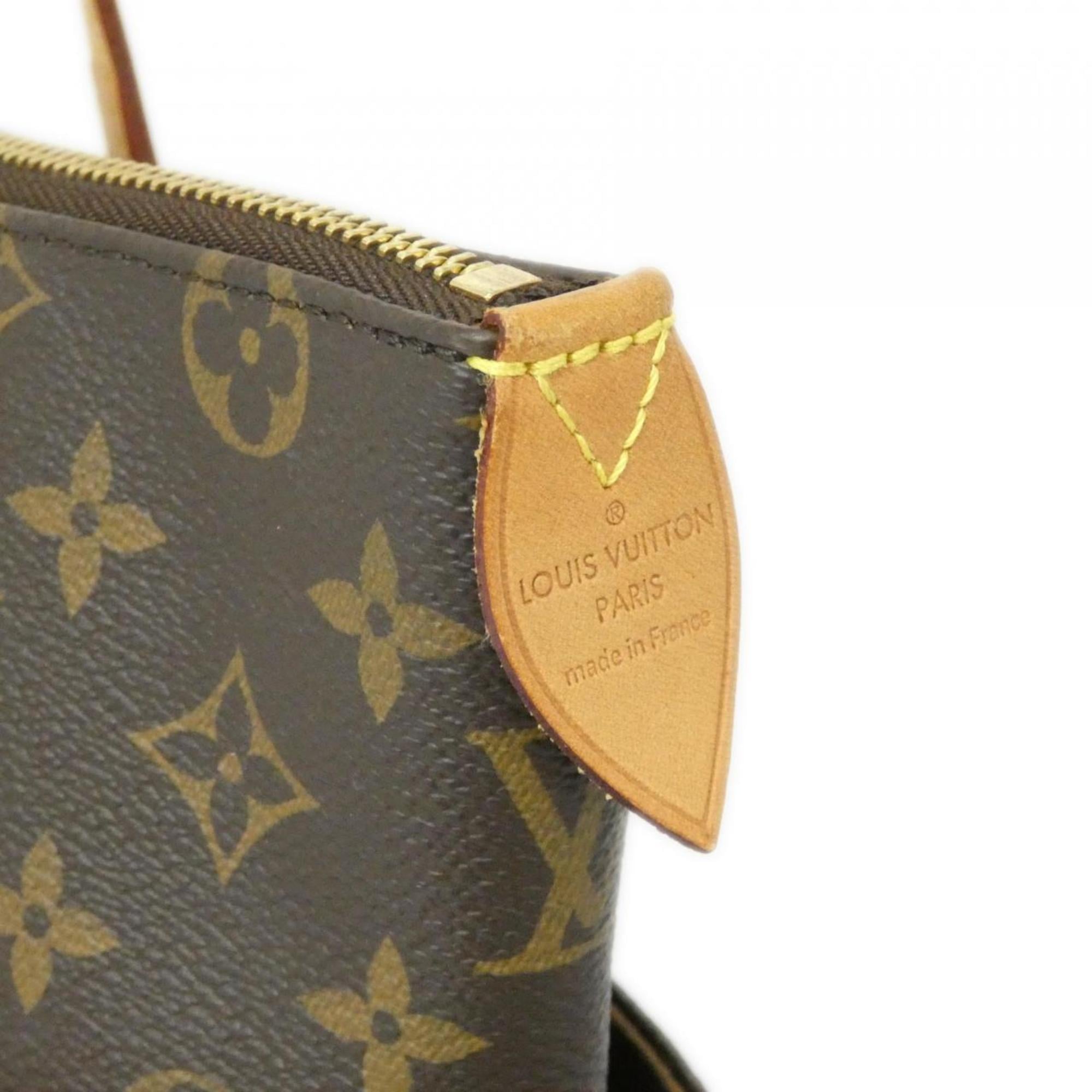 Louis Vuitton Marron Coated Canvas Handbag (Pre-Owned)