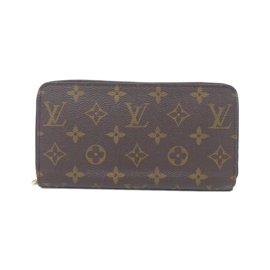 Louis Vuitton Marron Coated Canvas Long Wallet (Bi-Fold) (Pre-Owned)