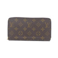 Louis Vuitton Marron Coated Canvas Long Wallet (Bi-Fold) (Pre-Owned)