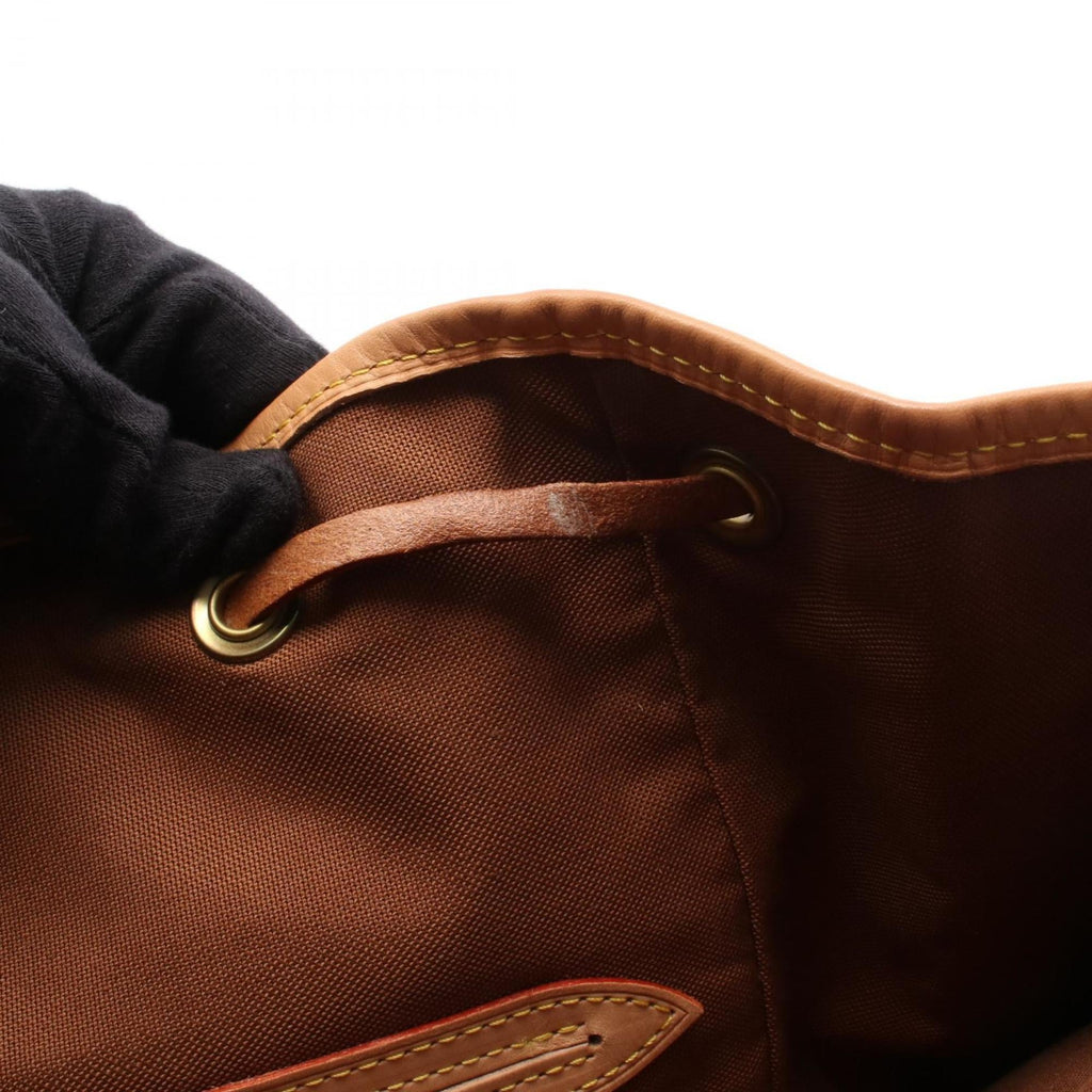 Louis Vuitton Brown Monogram Coated Canvas Leather Backpack (Pre-Owned)