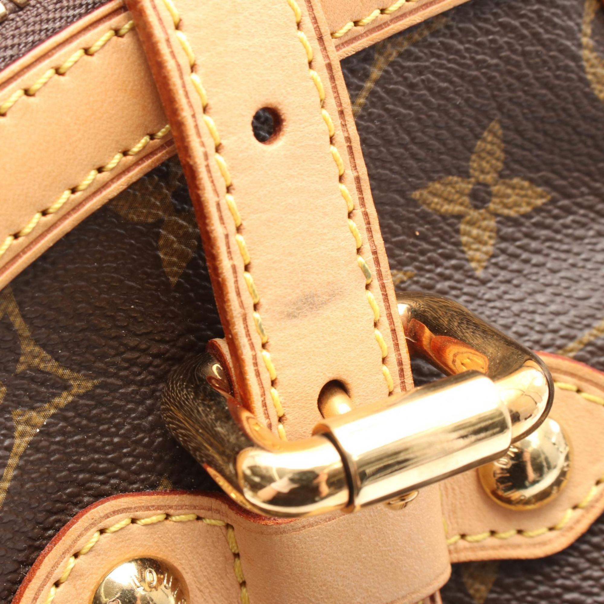 Louis Vuitton Brown Monogram Pvc Coated Canvas Leather Handbag (Pre-Owned)