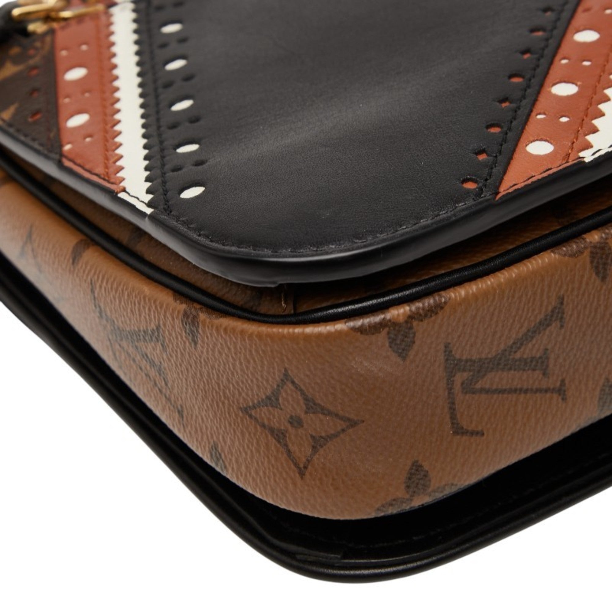 Louis Vuitton Monogram Reverse Black Brown Pvc Leather Handbag Shoulder Bag (Pre-Owned)