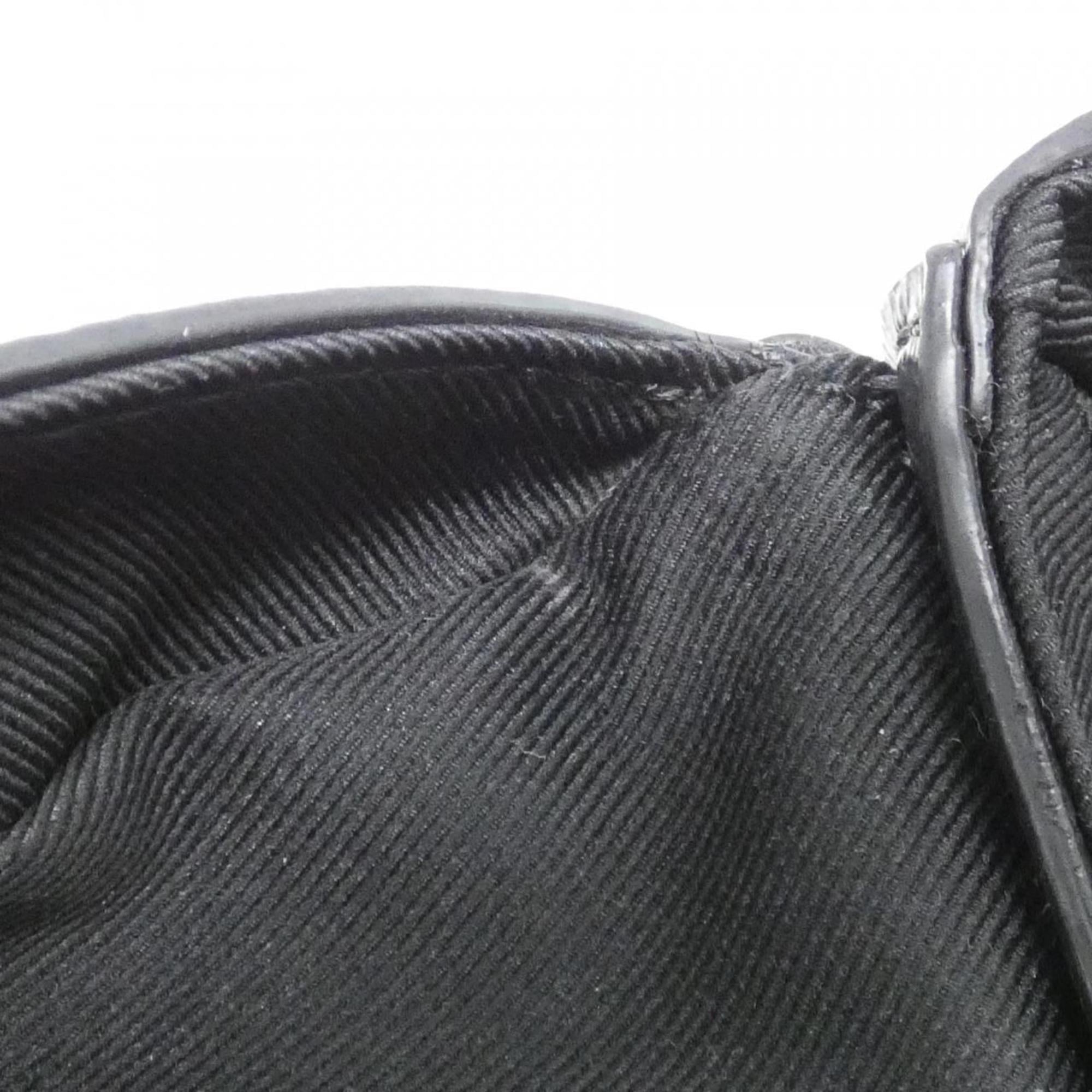Louis Vuitton Black Coated Canvas Shoulder Bag (Pre-Owned)