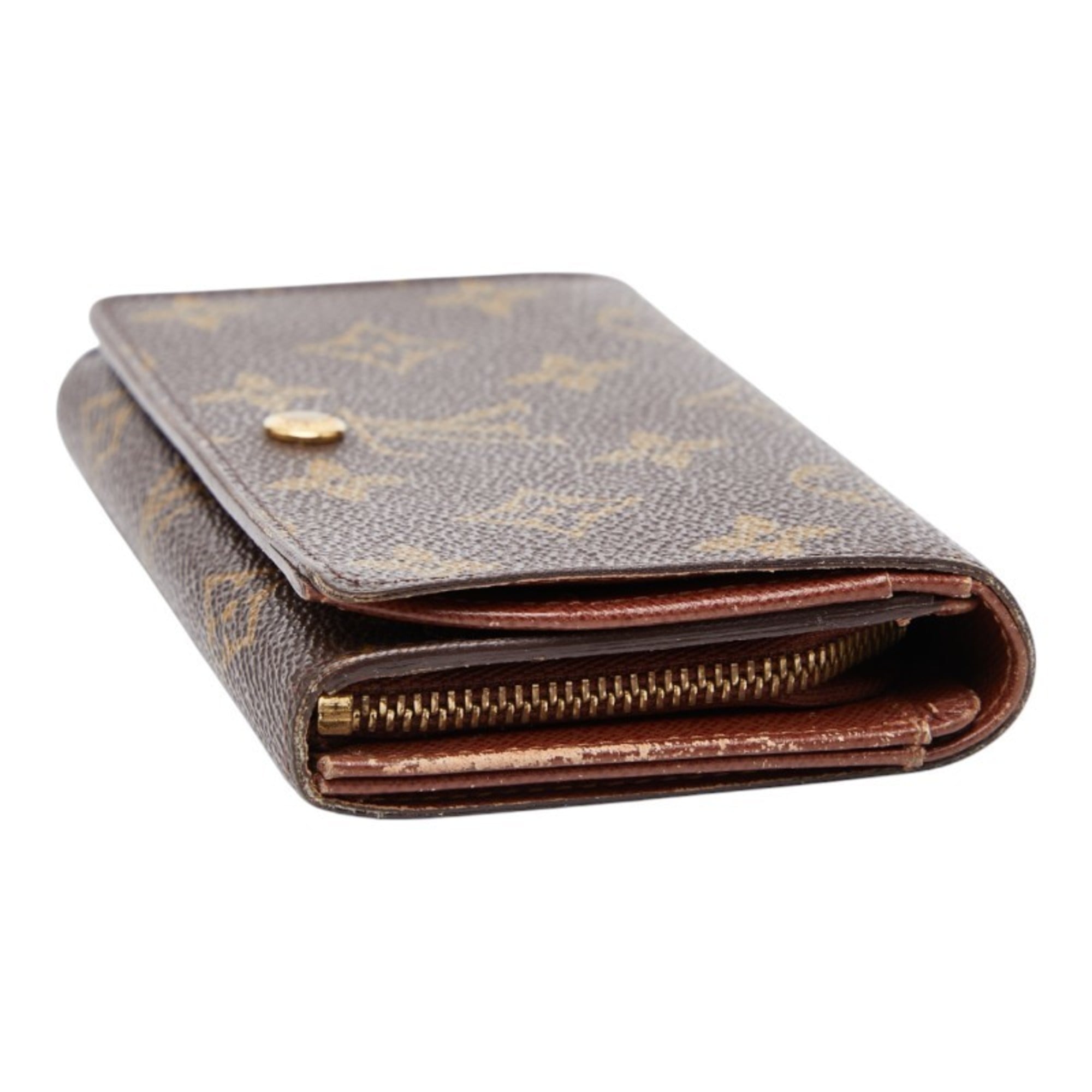 Louis Vuitton Brown Pvc Leather Wallet (Bi-Fold) (Pre-Owned)