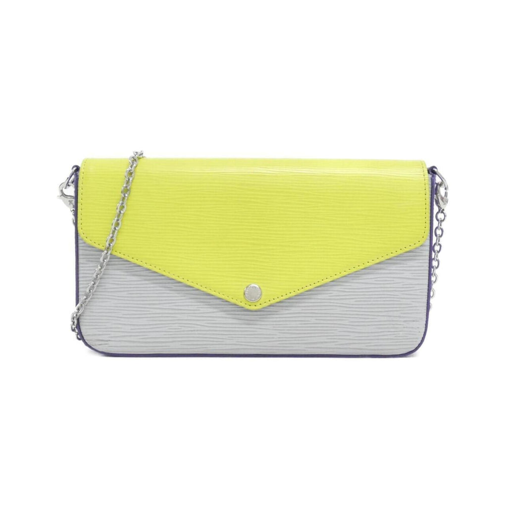 Louis Vuitton Yellow Leather Pochette Shoulder Bag (Pre-Owned)