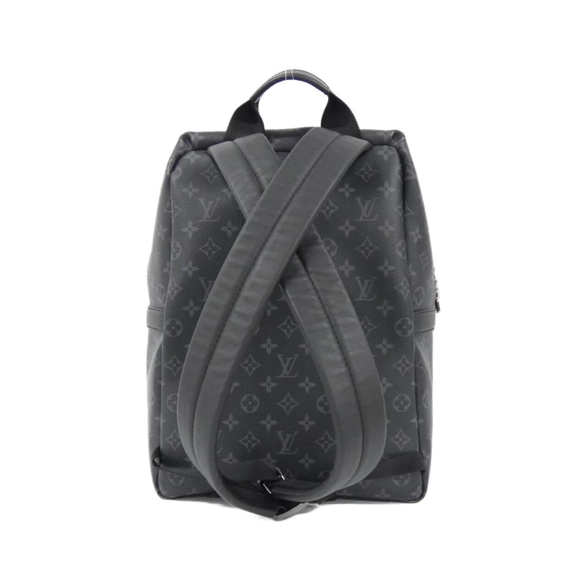 Louis Vuitton Black Coated Canvas Backpack (Pre-Owned)
