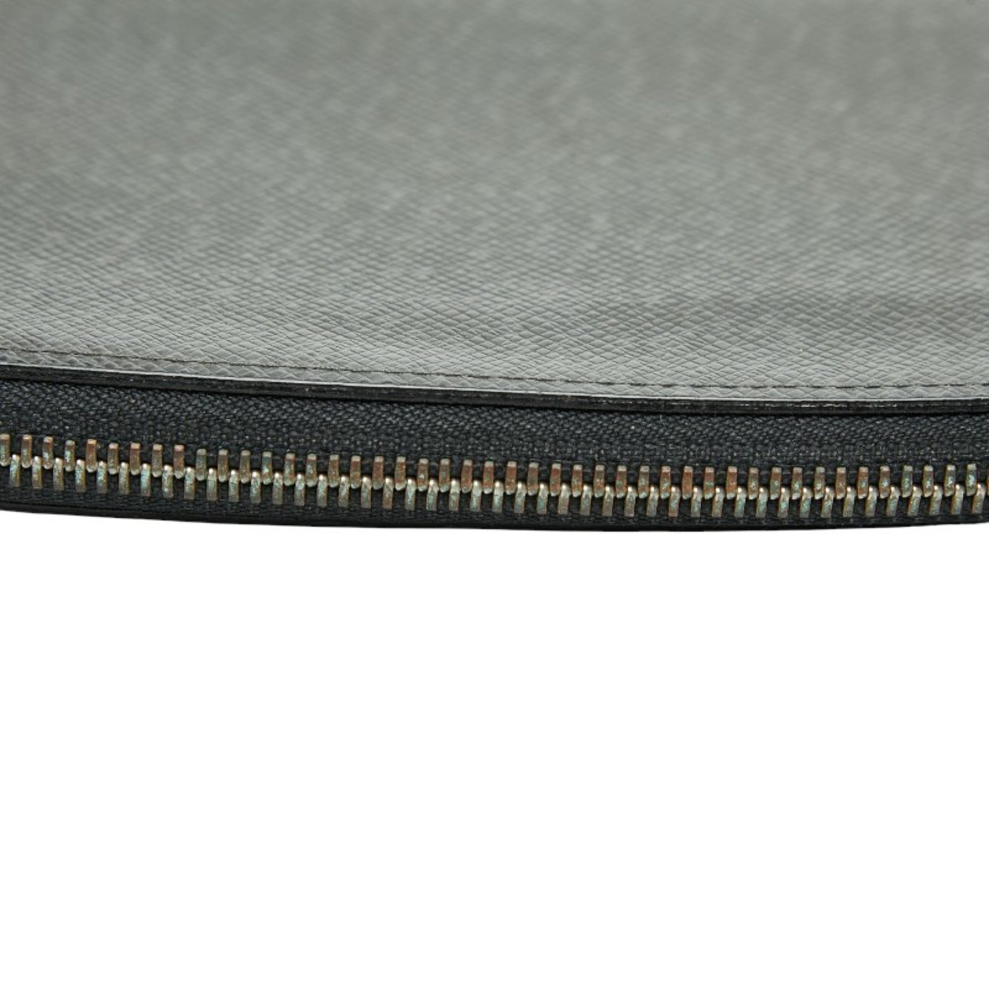 Louis Vuitton Ardoise Black Leather Pouch (Pre-Owned)