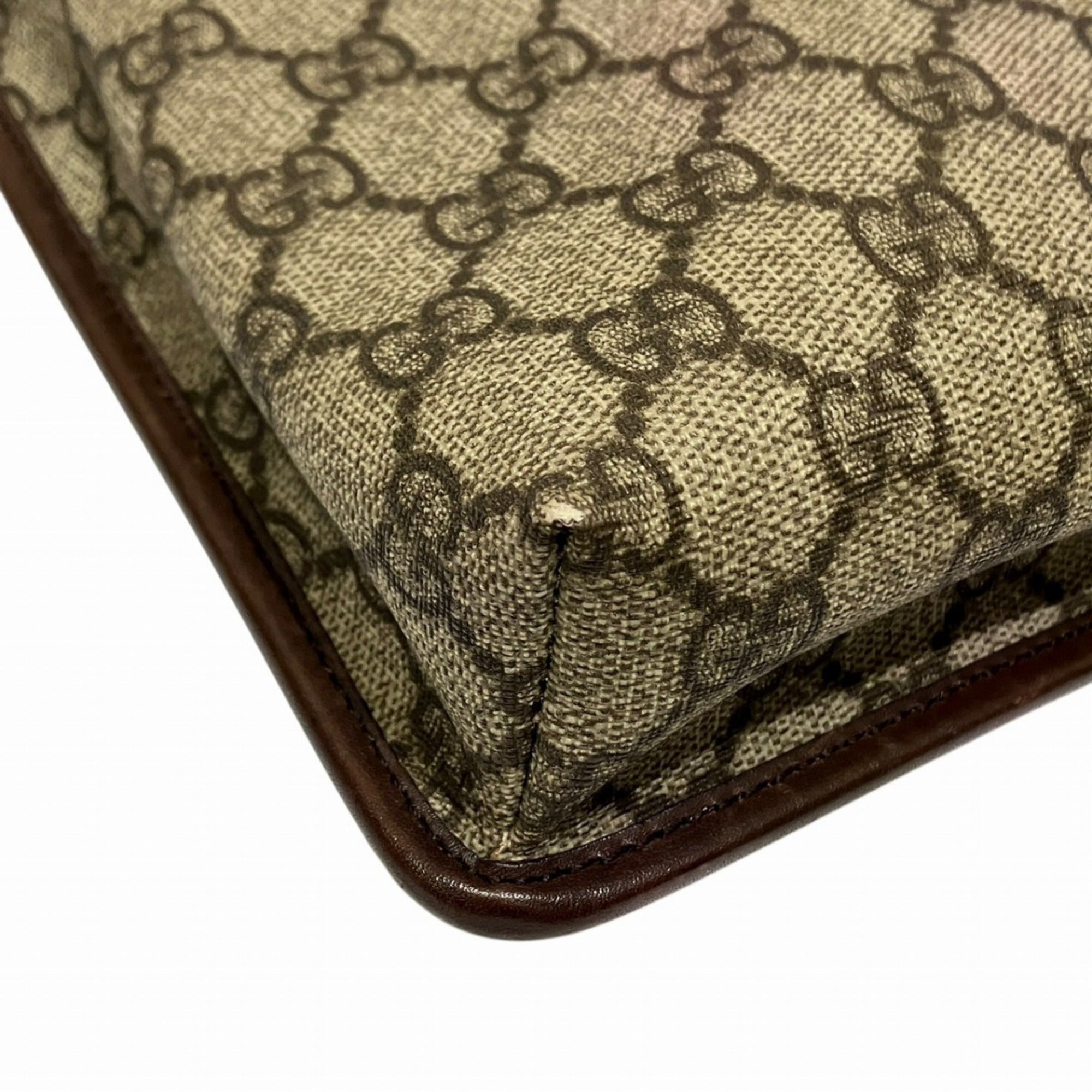 Flat Messenger Bag GG Coated Canvas Small