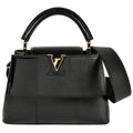 Louis Vuitton Black Leather Handbag (Pre-Owned)