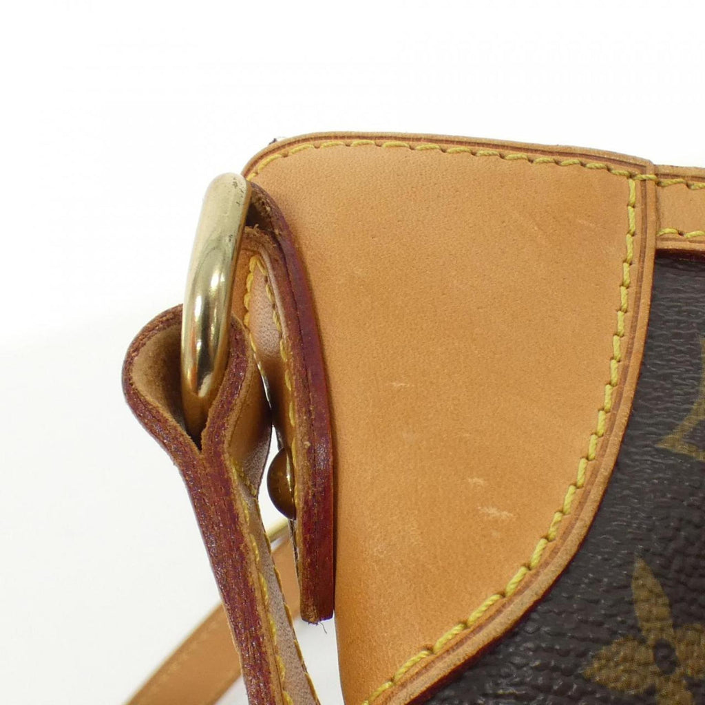 Louis Vuitton Dark Brown Marron Coated Canvas Shoulder Bag (Pre-Owned)