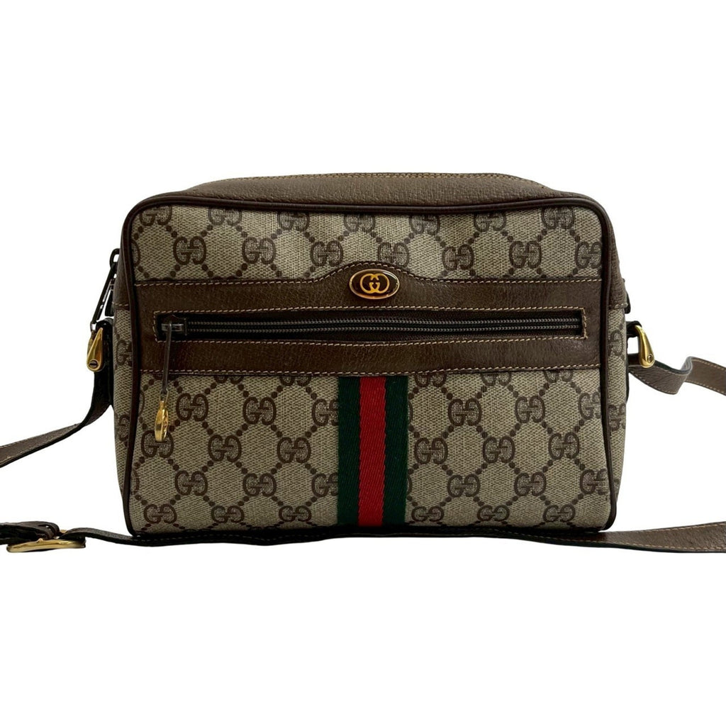 Ophidia Shoulder Bag GG Coated Canvas Small