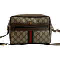 Ophidia Shoulder Bag GG Coated Canvas Small