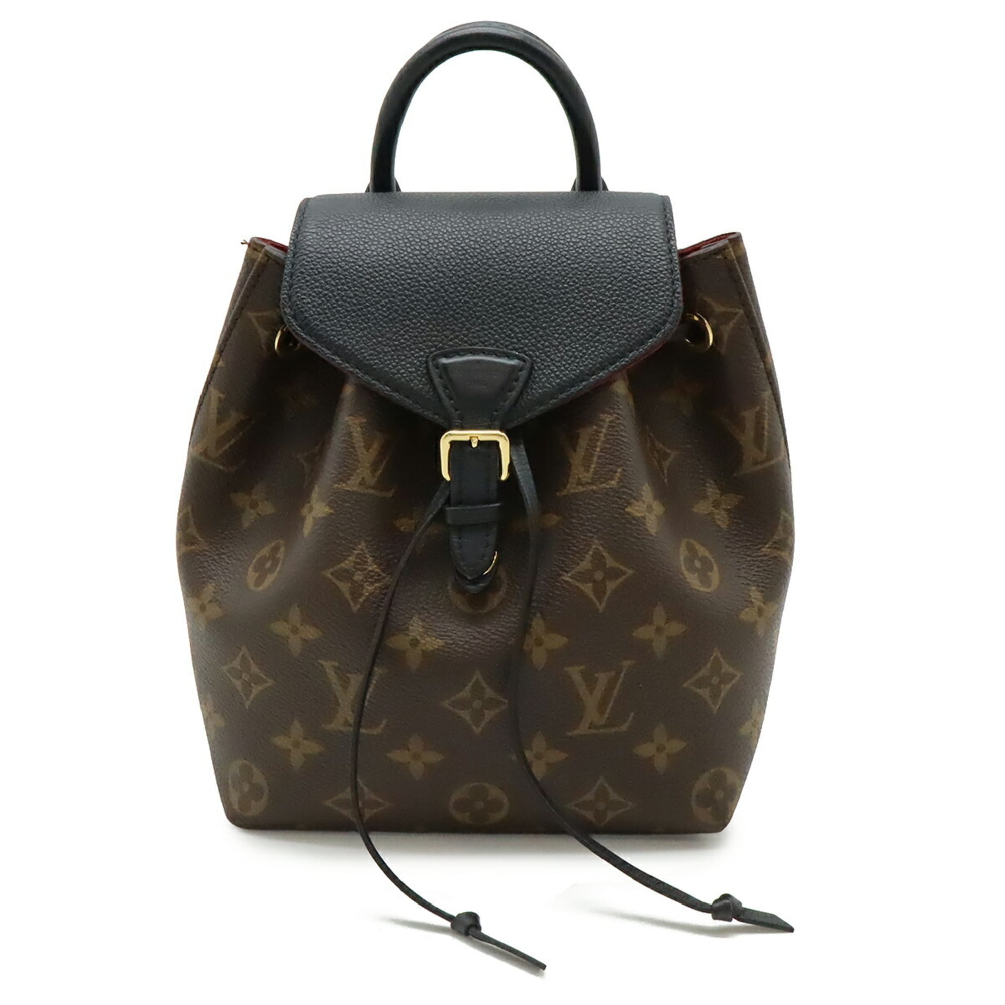 Louis Vuitton Monogram Black Brown Monogram Backpack Shoulder Bag (Pre-Owned)