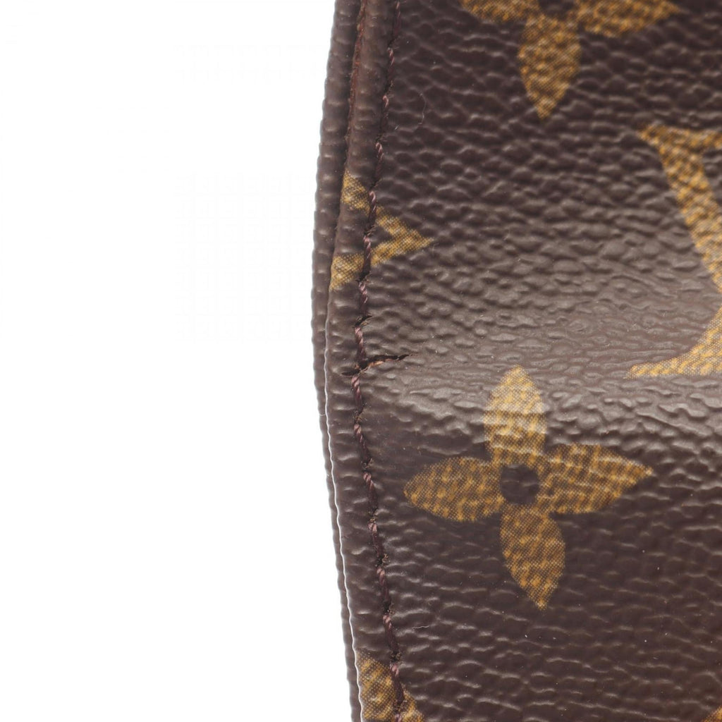 Louis Vuitton Brown Coated Canvas Leather Shoulder Bag (Pre-Owned)