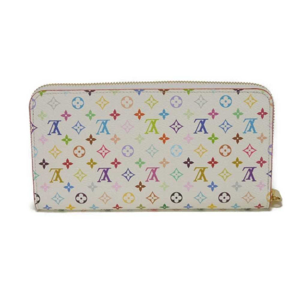 Louis Vuitton Monogram Multi-Color Pink White Monogram Multicolore Canvas Leather Long Wallet (Bi-Fold) (Pre-Owned)