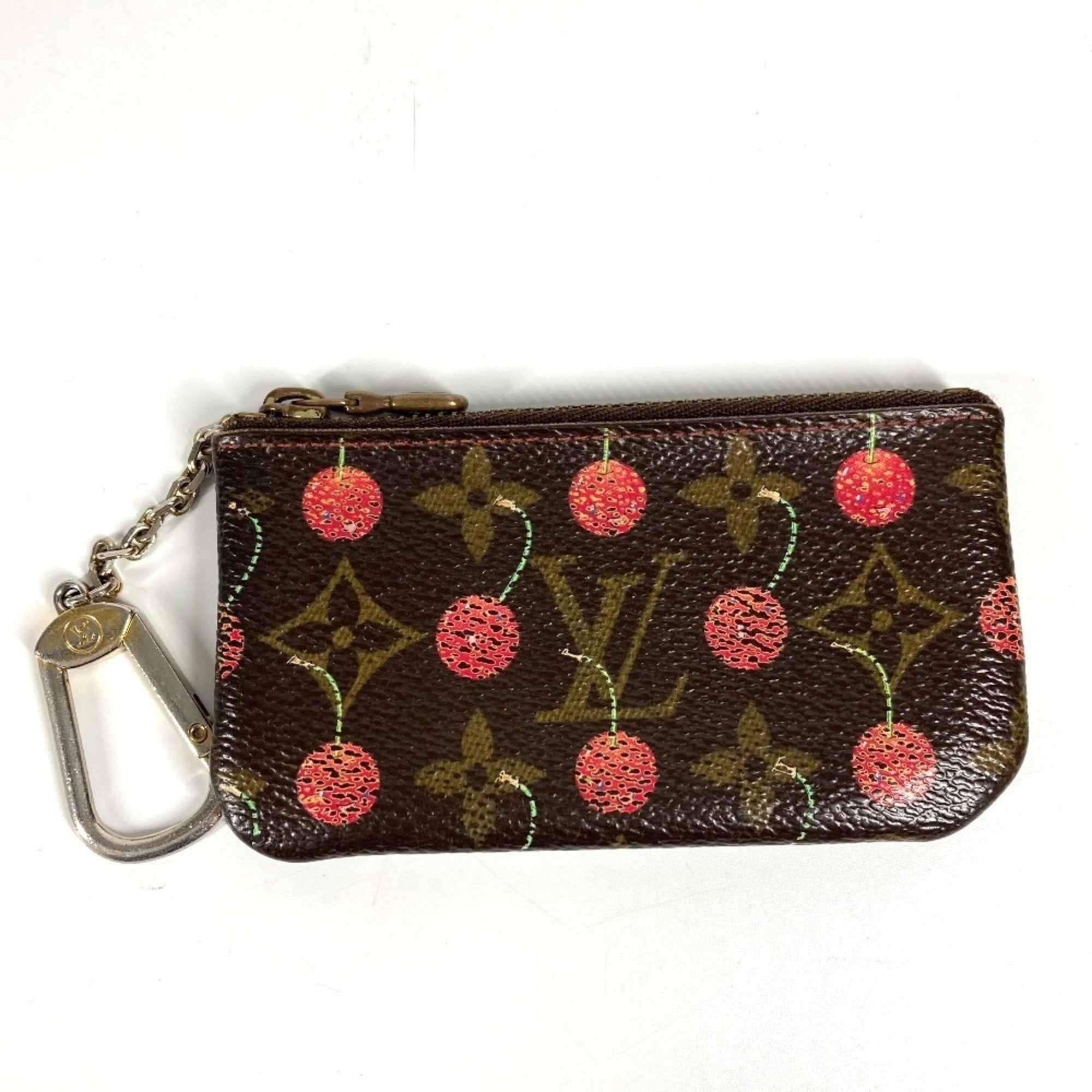 Louis Vuitton Brown Monogram Cherry Red Color Monogram Coin Purse/Coin Case (Pre-Owned)