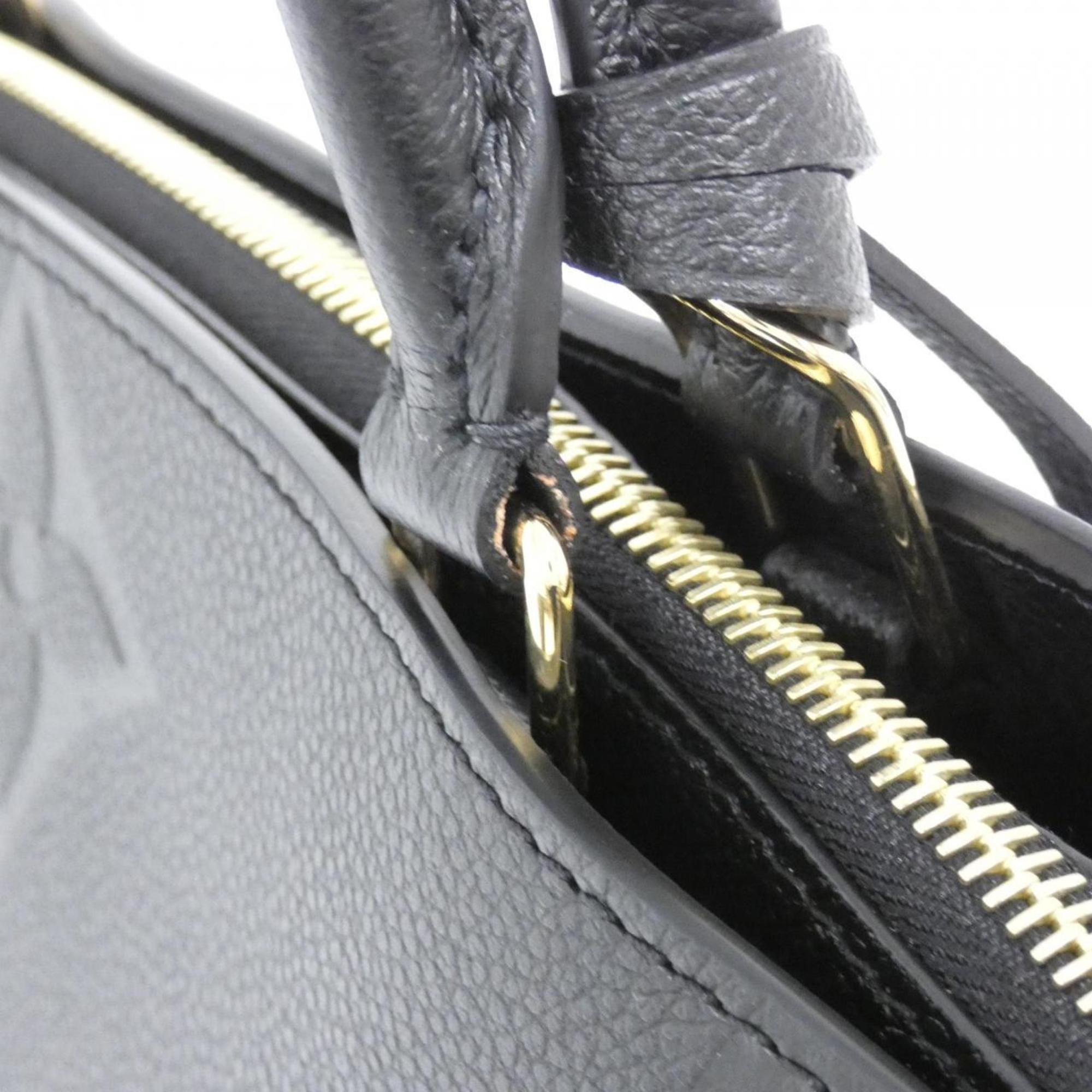 Louis Vuitton Black Leather Handbag (Pre-Owned)