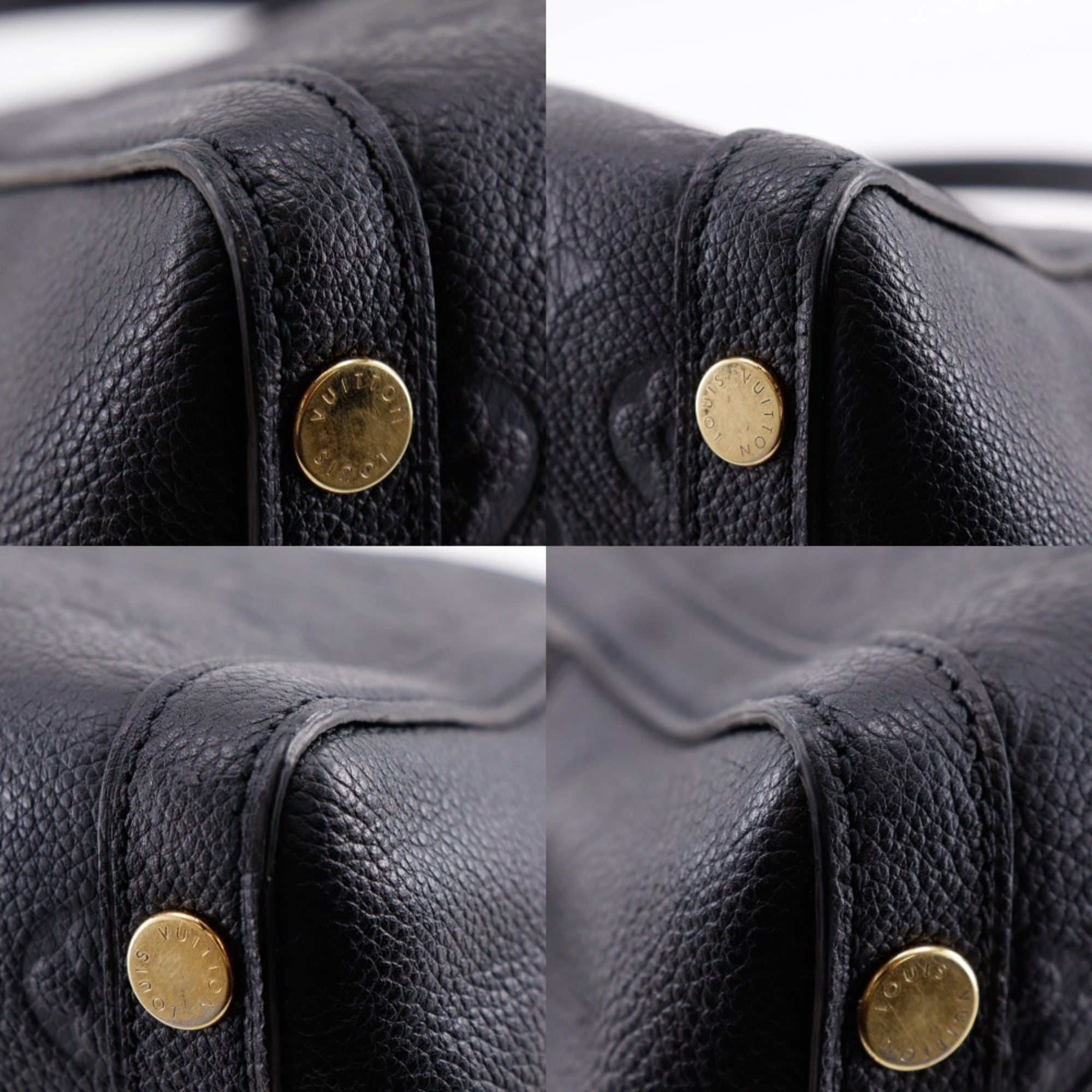 Louis Vuitton Black Noir Monogram Empreinte Handbag (Pre-Owned)