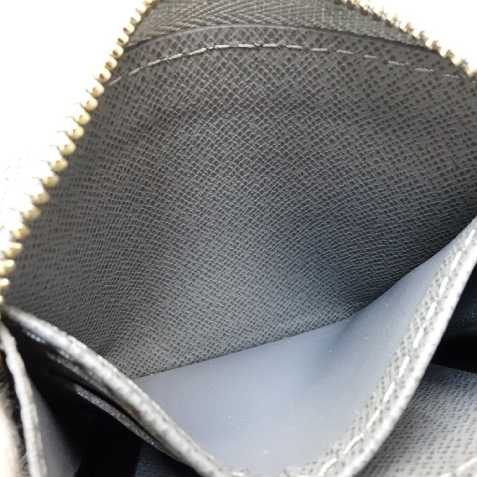 Louis Vuitton Gray Denim Coin Purse/Coin Case (Pre-Owned)