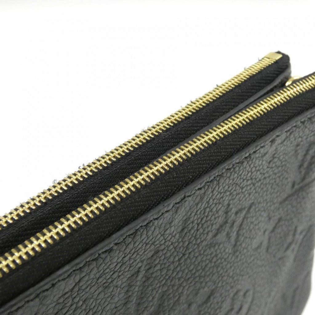 Louis Vuitton Black Leather Pochette Shoulder Bag (Pre-Owned)