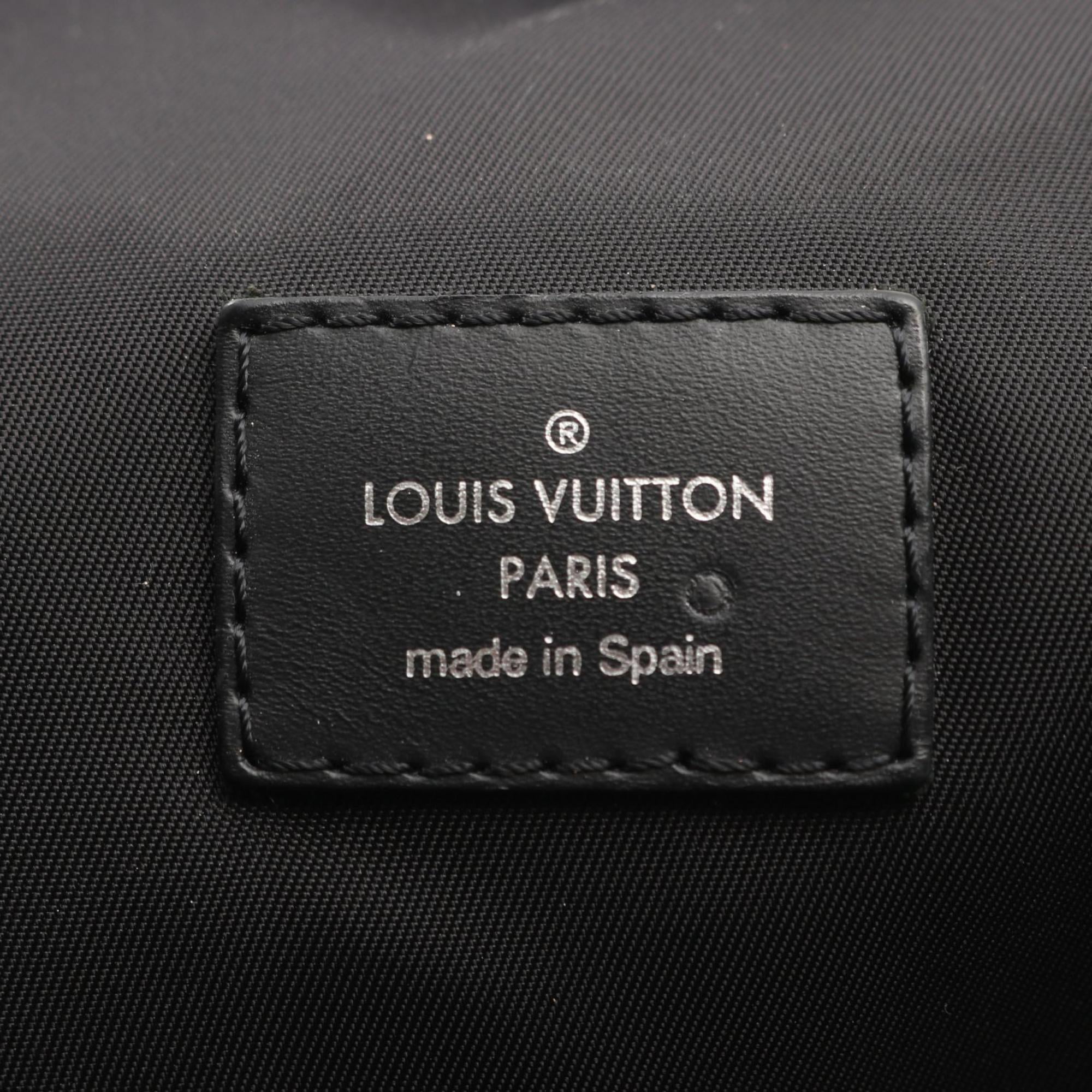 Louis Vuitton Black Coated Canvas Pvc Monogram Eclipse Leather Tote Bag (Pre-Owned)