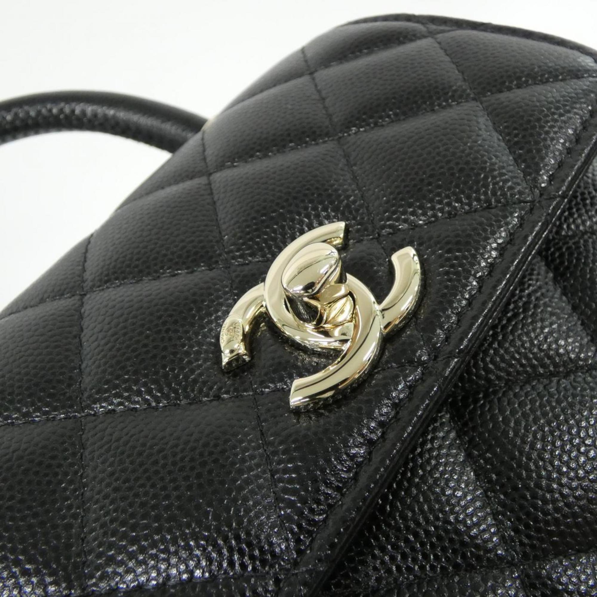 Coco Top Handle Bag Quilted Caviar Extra Mini