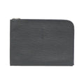 Louis Vuitton Black Leather Handbag Pochette (Pre-Owned)
