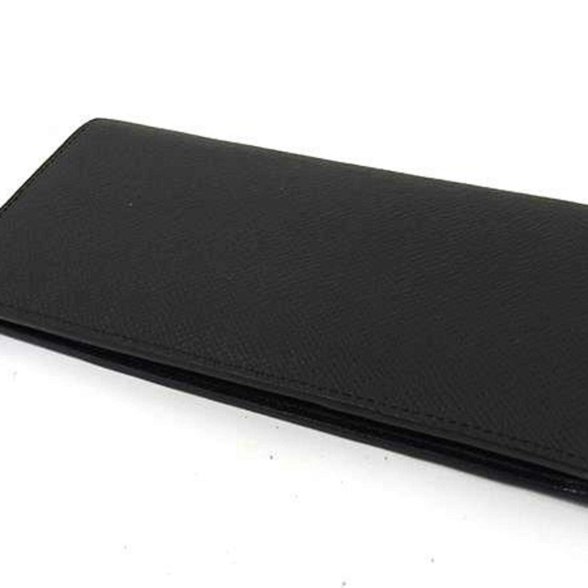 Louis Vuitton Ardoise Black Taiga Leather Coin Purse/Coin Case (Pre-Owned)