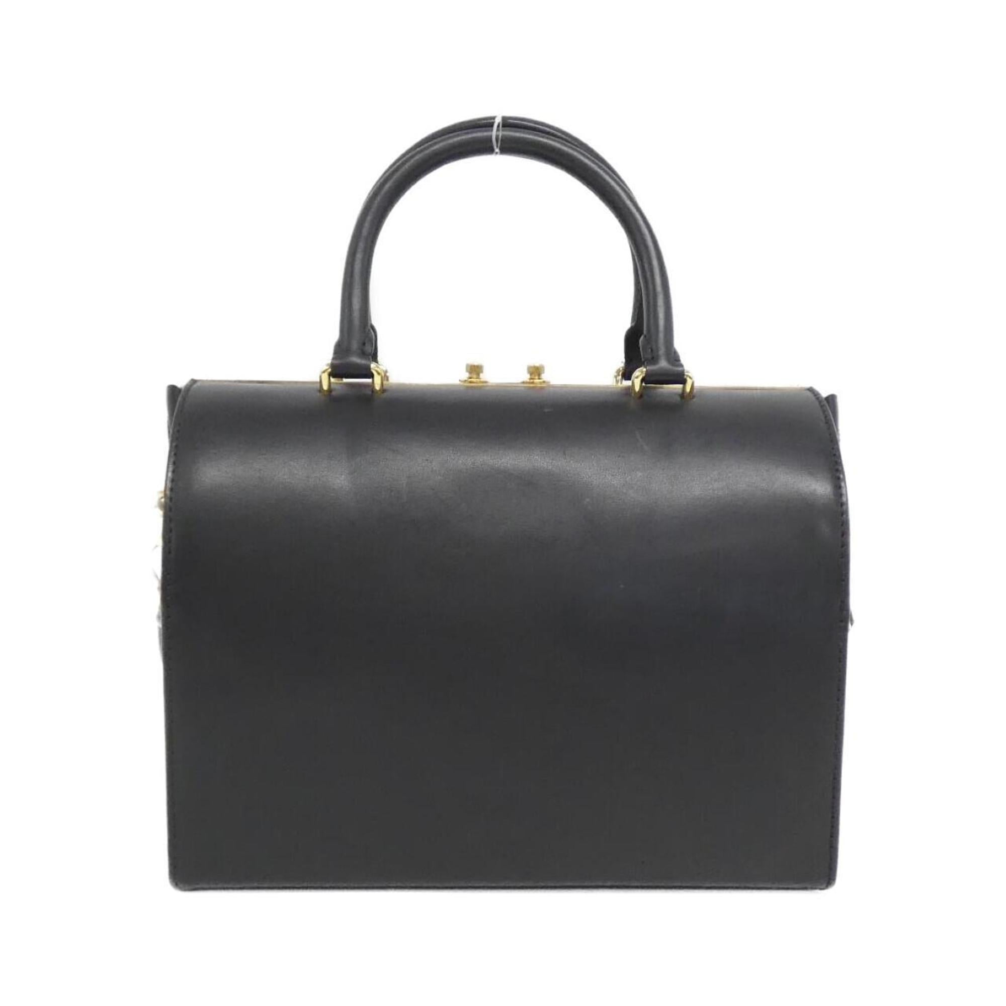 Louis Vuitton Black Leather Boston Bag (Pre-Owned)