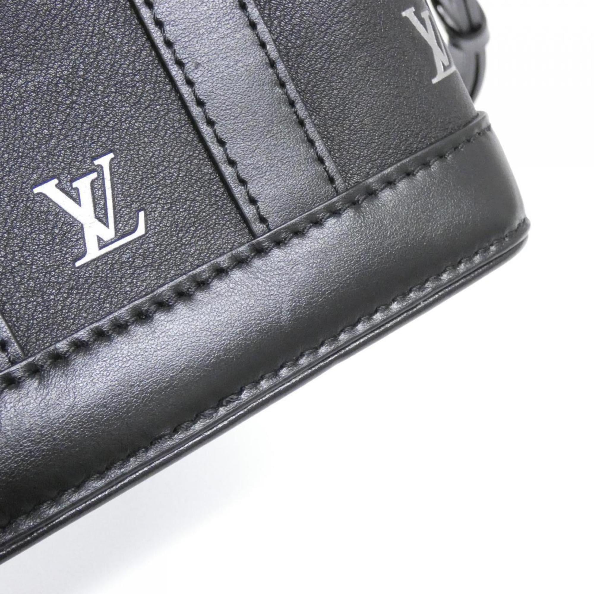 Louis Vuitton Black Leather Handbag (Pre-Owned)